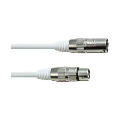 EuroLite DMX kabel XLR 3-pinowy 10 m biały EuroLite DMX kabel XLR 3-pinowy 10 m biały