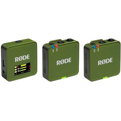 RØDE Wireless GO (Gen 3) – Kompaktowy mikrofon bezprzewodowy – Krystaliczna jakość dźwięku, nagrywanie 32-bitowe Float, automatyczna kontrola poziomu, do telefonów, kamer i komputerów (Mchowy) RØDE Wireless GO (Gen 3) – Kompaktowy mikrofon bezprzewodowy – Krystaliczna jakość dźwięku, nagrywanie 32-bitowe Float, automatyczna kontrola poziomu, do telefonów, kamer i komputerów (Mchowy)