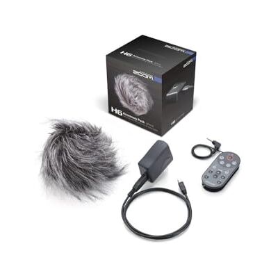 Zoom APH-6 Zestaw akcesoriów do rejestratora H6 – Osłona przeciwwiatrowa, pilot i zasilacz do podcastów, muzyki i filmu Zoom APH-6 Zestaw akcesoriów do rejestratora H6 – Osłona przeciwwiatrowa, pilot i zasilacz do podcastów, muzyki i filmu