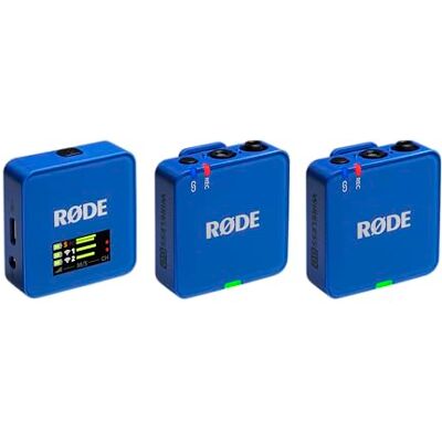 RØDE Wireless GO (Gen 3) – Kompaktowy mikrofon bezprzewodowy – Krystaliczna jakość dźwięku, nagrywanie 32-bitowe Float, automatyczna kontrola poziomu, do telefonów, kamer i komputerów (Kobaltowy) RØDE Wireless GO (Gen 3) – Kompaktowy mikrofon bezprzewodowy – Krystaliczna jakość dźwięku, nagrywanie 32-bitowe Float, automatyczna kontrola poziomu, do telefonów, kamer i komputerów (Kobaltowy)