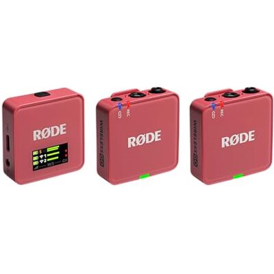 RØDE Wireless GO (Gen 3) – Kompaktowy mikrofon bezprzewodowy – Krystaliczna jakość dźwięku, nagrywanie 32-bitowe Float, automatyczna kontrola poziomu, do telefonów, kamer i komputerów (Różany) RØDE Wireless GO (Gen 3) – Kompaktowy mikrofon bezprzewodowy – Krystaliczna jakość dźwięku, nagrywanie 32-bitowe Float, automatyczna kontrola poziomu, do telefonów, kamer i komputerów (Różany)