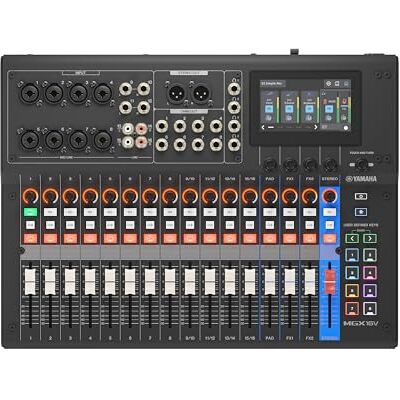 Yamaha MGX16V Mikser Audio-Wideo z Dotykowym LCD, HDMI USB, Czarny Profesjonalny mikser AV z przechwytywaniem HDMI-USB, Bluetooth, podwójnym USB i microSD Yamaha MGX16V Mikser Audio-Wideo z Dotykowym LCD, HDMI USB, Czarny Profesjonalny mikser AV z przechwytywaniem HDMI-USB, Bluetooth, podwójnym USB i microSD