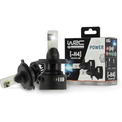 WRC 007550 2 żarówki LED H4 12V / 24V 19 W, mocna lampa samochodowa WRC 007550 2 żarówki LED H4 12V / 24V 19 W, mocna lampa samochodowa