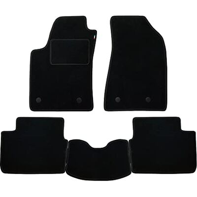 PROPOSTEONLINE Zestaw Maty wykonane dla VOLKSWAGEN PASSAT roku od 1988 do 1996 roku w dywanach samochodowych Made in Italy w kolorze czarnym PROPOSTEONLINE Zestaw Maty wykonane dla VOLKSWAGEN PASSAT roku od 1988 do 1996 roku w dywanach samochodowych Made in Italy w kolorze czarnym