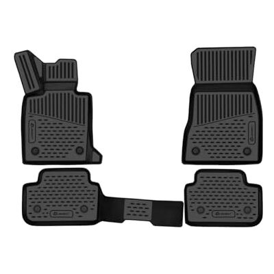LEMENT E Zestaw gumowych mat 3D pasuje do BMW i4 (G26) 2021 dzisiaj w 100% dopasowane dywaniki samochodowe, wytrzymałe uniwersalne dywaniki samochodowe, gumowe dywaniki samochodowe LEMENT E Zestaw gumowych mat 3D pasuje do BMW i4 (G26) 2021 dzisiaj w 100% dopasowane dywaniki samochodowe, wytrzymałe uniwersalne dywaniki samochodowe, gumowe dywaniki samochodowe