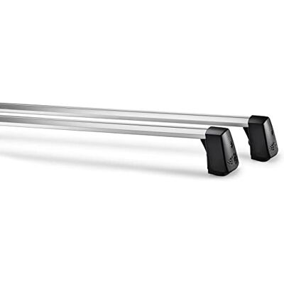 Volkswagen Bagażnik dachowy bazowy, kompatybilny z VW ID.Buzz od 2023, srebrny, aluminiowy, 107 cm, 5 kg, nośność 95 kg, system T-Nut Volkswagen Bagażnik dachowy bazowy, kompatybilny z VW ID.Buzz od 2023, srebrny, aluminiowy, 107 cm, 5 kg, nośność 95 kg, system T-Nut
