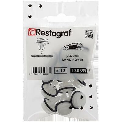 Restagraf Zacisk panelowy kompatybilny z JAGUAR XF I, XJ V, XK, LAND ROVER DISCOVERY III, FREELANDER II, RANGE ROVER SPORT I Nr ref. 130359 Worek 12 szt Restagraf Zacisk panelowy kompatybilny z JAGUAR XF I, XJ V, XK, LAND ROVER DISCOVERY III, FREELANDER II, RANGE ROVER SPORT I Nr ref. 130359 Worek 12 szt