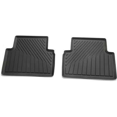 Audi Gumowe Dywaniki Samochodowe, TPE z 20% Recyklatu, Tylne, Czarne, Kompatybilne z A5/S5 (B10 FU) od 2024 Audi Gumowe Dywaniki Samochodowe, TPE z 20% Recyklatu, Tylne, Czarne, Kompatybilne z A5/S5 (B10 FU) od 2024