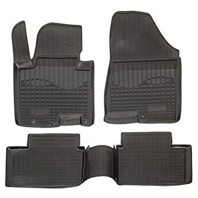 J&J AUTOMOTIVE Gumowe dywaniki samochodowe 3D kompatybilne z Cee'D/Pro Cee'D 2012-2018, indywidualne dopasowanie z wysoką krawędzią ok. 4-5 cm, na każdą pogodę, 4-częściowe, jakość premium J&J AUTOMOTIVE Gumowe dywaniki samochodowe 3D kompatybilne z Cee'D/Pro Cee'D 2012-2018, indywidualne dopasowanie z wysoką krawędzią ok. 4-5 cm, na każdą pogodę, 4-częściowe, jakość premium