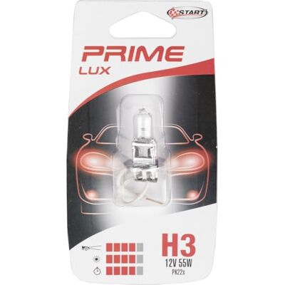 START Pojedyncza żarówka halogenowa H3 do świateł samochodowych 12V 55W PK22s START Pojedyncza żarówka halogenowa H3 do świateł samochodowych 12V 55W PK22s