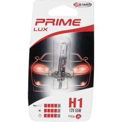 START Pojedyncza żarówka halogenowa H1 do świateł samochodowych 12V 55W P14.5s START Pojedyncza żarówka halogenowa H1 do świateł samochodowych 12V 55W P14.5s