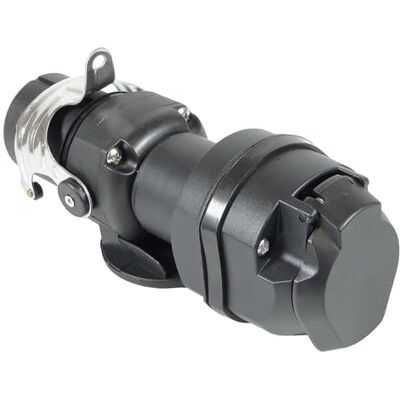 Ryme Automotive Konwerter napięcia 7P 12V na 15P 24V Adapter do przyczepy 7P/12V ISO1724 do pojazdu 15P/24V ISO12098 Bezpieczne i wytrzymałe połączenie Ryme Automotive Konwerter napięcia 7P 12V na 15P 24V Adapter do przyczepy 7P/12V ISO1724 do pojazdu 15P/24V ISO12098 Bezpieczne i wytrzymałe połączenie