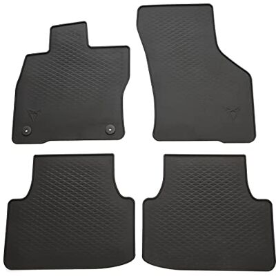 Seat 5FG061500041 gumowe dywaniki premium na każdą pogodę, 4 x dywaniki gumowe, z logo Cupra, czarne Seat 5FG061500041 gumowe dywaniki premium na każdą pogodę, 4 x dywaniki gumowe, z logo Cupra, czarne
