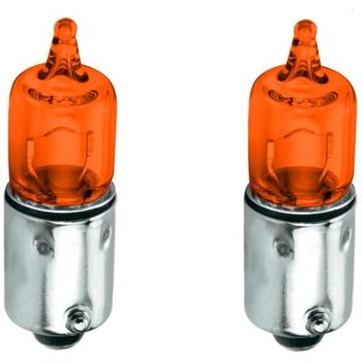 cyclingcolors 2 żarówki 12 V 23W BA9S pomarańczowe auto skuter motocyklowy cyclingcolors 2 żarówki 12 V 23W BA9S pomarańczowe auto skuter motocyklowy