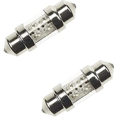cyclingcolors Żarówka LED wahadłowa, SV8,5, 12V, 8W, 11 mm x 30 mm, zestaw 2 przezroczystych jeden rozmiar cyclingcolors Żarówka LED wahadłowa, SV8,5, 12V, 8W, 11 mm x 30 mm, zestaw 2 przezroczystych jeden rozmiar