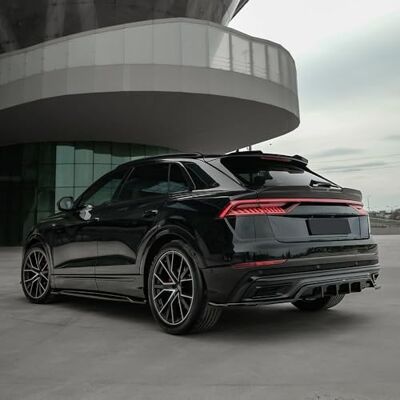 ONEWAY AUTO ACCESSORIES Oneway Spoiler dachowy (nasadka) kompatybilny z Audi Q8 S-Line i SQ8 2018- czarny połysk ONEWAY AUTO ACCESSORIES Oneway Spoiler dachowy (nasadka) kompatybilny z Audi Q8 S-Line i SQ8 2018- czarny połysk