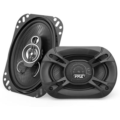 Pyle autoluidspreker 10 cm x 15 cm (4 x 6 cali) 3-weg luidsprekers, impedancja 4 omów, 300 W, ¾-calowy piezo-tweeter, 4,6 cm (1,81 cala) inbouwdiepte, zestaw inbouwluidsprekers voor Pyle autoluidspreker 10 cm x 15 cm (4 x 6 cali) 3-weg luidsprekers, impedancja 4 omów, 300 W, ¾-calowy piezo-tweeter, 4,6 cm (1,81 cala) inbouwdiepte, zestaw inbouwluidsprekers voor