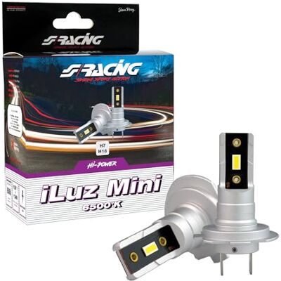 Simoni Racing MZ7 iLuz Mini LED Conversion zestaw 2 żarówek LED z przyłączem H7 H18 małe wymiary do samochodu i motocykla białe światło 6500°K Simoni Racing MZ7 iLuz Mini LED Conversion zestaw 2 żarówek LED z przyłączem H7 H18 małe wymiary do samochodu i motocykla białe światło 6500°K