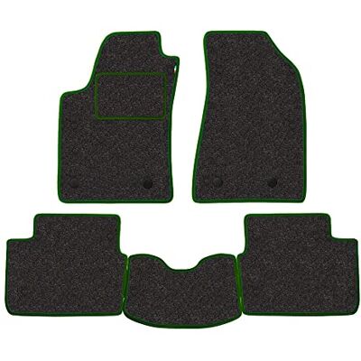 PROPOSTEONLINE Zestaw Maty wykonane dla LAND ROVER DEFENDER roku od 1990 do 2007 roku w dywanach samochodowych Made in Italy GRIGIO i Green PROPOSTEONLINE Zestaw Maty wykonane dla LAND ROVER DEFENDER roku od 1990 do 2007 roku w dywanach samochodowych Made in Italy GRIGIO i Green