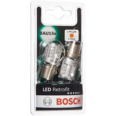 Bosch -PY21W (- 581) LED Retrofit żarówki samochodowe 12 V 1 W BAU15s 2 żarówki Bosch -PY21W (- 581) LED Retrofit żarówki samochodowe 12 V 1 W BAU15s 2 żarówki