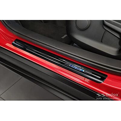 Avisa Black Inox drzwi sill protectors kompatybilne z Mazda CX-30 2019- "Hybrid" 4 sztuki Avisa Black Inox drzwi sill protectors kompatybilne z Mazda CX-30 2019- "Hybrid" 4 sztuki