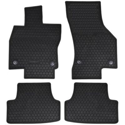 Megiteller Dywaniki samochodowe, niestandardowe, pasują do VW Volkswagen Golf 7 GTI 2015 2016 2017 2018 2019 2020, bezzapachowe, zmywalne, wytrzymałe gumowe (na każdą pogodę), zestaw wykładzin podłogowych z przodu i z tyłu Megiteller Dywaniki samochodowe, niestandardowe, pasują do VW Volkswagen Golf 7 GTI 2015 2016 2017 2018 2019 2020, bezzapachowe, zmywalne, wytrzymałe gumowe (na każdą pogodę), zestaw wykładzin podłogowych z przodu i z tyłu