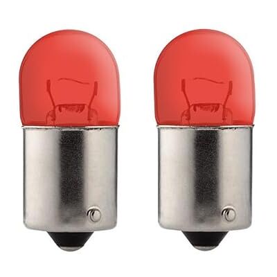 cyclingcolors 2 x żarówka BA15s 5 W 6 V czerwona żarówka do samochodu, motocykla, skutera, traktora, ciężarówki, furgonetki cyclingcolors 2 x żarówka BA15s 5 W 6 V czerwona żarówka do samochodu, motocykla, skutera, traktora, ciężarówki, furgonetki