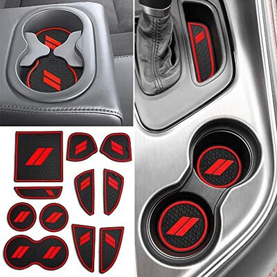 Auovo Wkładki konsoli środkowej do drzwi kubkowych dopasowane do Dodge Challenger 2015 2016 2017 2018 2019 2020 przeciwpyłowe akcesoria wewnętrzne 11 szt./zestaw (czerwone, 11 szt./zestaw) Auovo Wkładki konsoli środkowej do drzwi kubkowych dopasowane do Dodge Challenger 2015 2016 2017 2018 2019 2020 przeciwpyłowe akcesoria wewnętrzne 11 szt./zestaw (czerwone, 11 szt./zestaw)