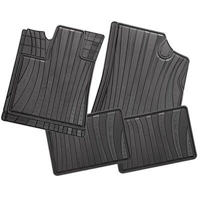 CarFashion 230182 LeMans, dywaniki samochodowe AB1, zestaw 4-częściowy, TPE gumowe dywaniki samochodowe, zestaw bez uchwytu CarFashion 230182 LeMans, dywaniki samochodowe AB1, zestaw 4-częściowy, TPE gumowe dywaniki samochodowe, zestaw bez uchwytu