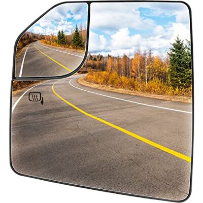 Aeagle Lewa strona kierowcy podgrzewany martwy punkt kij na skrzydle lustro szkło bez automatycznego ściemniania zamiennik dla Ford F-150 L3Z17K707L 2015-2020 Aeagle Lewa strona kierowcy podgrzewany martwy punkt kij na skrzydle lustro szkło bez automatycznego ściemniania zamiennik dla Ford F-150 L3Z17K707L 2015-2020