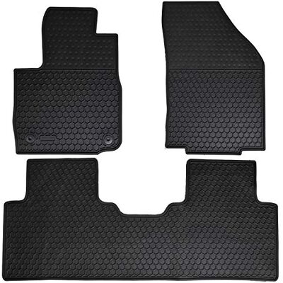Megiteller Dywaniki samochodowe, dopasowane, do Chevroleta Chevy Equinox 2018, 2019, 2020, bezwonne, zmywalne, wytrzymałe, gumowe (wszystkie warunki pogodowe), zestaw przednich i tylnych rzędów, Megiteller Dywaniki samochodowe, dopasowane, do Chevroleta Chevy Equinox 2018, 2019, 2020, bezwonne, zmywalne, wytrzymałe, gumowe (wszystkie warunki pogodowe), zestaw przednich i tylnych rzędów,