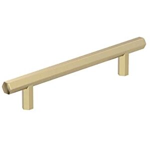 Amerock Uchwyt do szafki, złoty szampan, 5-1/16" (128 mm), uchwyt do szuflady od środka do środka, kaliber, akcesoria kuchenne i łazienkowe, okucia meblowe Amerock Uchwyt do szafki, złoty szampan, 5-1/16" (128 mm), uchwyt do szuflady od środka do środka, kaliber, akcesoria kuchenne i łazienkowe, okucia meblowe