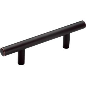 Amerock Wyciągane pręty 3 cale (76 mm) od środka do środka do środka wcierany olejem brązowy uchwyt do szafki 10 sztuk 10BX40515ORB Amerock Wyciągane pręty 3 cale (76 mm) od środka do środka do środka wcierany olejem brązowy uchwyt do szafki 10 sztuk 10BX40515ORB