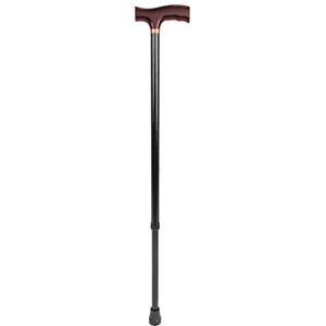 Kij Walk Stok - 770-1000 mm - Regulowany, Składany, Aluminium, Drewniana Rączka Kij Walk Stok - 770-1000 mm - Regulowany, Składany, Aluminium, Drewniana Rączka