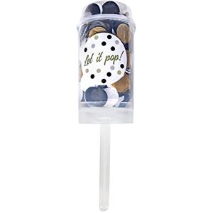 amscan Party Popper Push Pop Papier Biały-Czarny-Beżowy amscan Party Popper Push Pop Papier Biały-Czarny-Beżowy