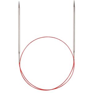 Addi Rondbreinaalden 40cm 5.00mm, Zilver/Rood 1 unità Addi Rondbreinaalden 40cm 5.00mm, Zilver/Rood 1 unità