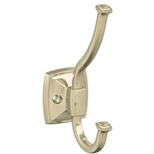 Amerock H37002BBZ Kinsale podwójny haczyk dekoracyjny ścienny złoty haczyk do szampana na płaszcze, czapki, plecaki, torby haczyki do łazienki, sypialni, szafy, przedpokoju, pralni, biura Amerock H37002BBZ Kinsale podwójny haczyk dekoracyjny ścienny złoty haczyk do szampana na płaszcze, czapki, plecaki, torby haczyki do łazienki, sypialni, szafy, przedpokoju, pralni, biura