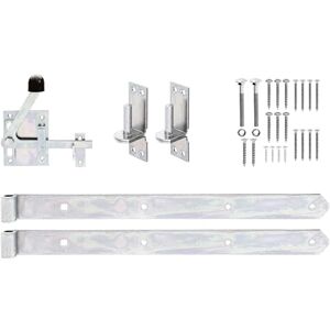 Alberts 216511 Zestaw okuć do dwuskrzydłowych bram i furtek w ażurowych ogrodzeniach ocynkowana galwanicznie, pasywowana grubowarstwowo Alberts 216511 Zestaw okuć do dwuskrzydłowych bram i furtek w ażurowych ogrodzeniach ocynkowana galwanicznie, pasywowana grubowarstwowo