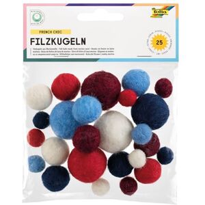 FRENCH CHIC Kulki filcowe z wełny merino - Zestaw 3 rozmiarów FRENCH CHIC Kulki filcowe z wełny merino - Zestaw 3 rozmiarów