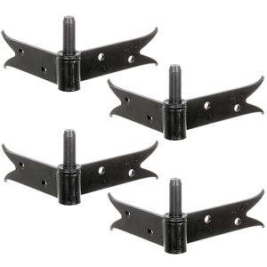 Alberts 863838 Skobel narożnikowy do przykręcenia czarny średnica trzpienia 14 mm płyta 140 x 120 mm zestaw 4 szt. Alberts 863838 Skobel narożnikowy do przykręcenia czarny średnica trzpienia 14 mm płyta 140 x 120 mm zestaw 4 szt.