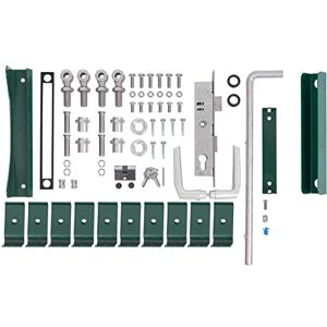 Alberts 678203 Zestaw akcesoriów Flexo do drzwi podwójnych wysokość 1400 do 2000 mm stal surowa, ocynkowana, zielona, powlekana tworzywem sztucznym RAL 6005 Alberts 678203 Zestaw akcesoriów Flexo do drzwi podwójnych wysokość 1400 do 2000 mm stal surowa, ocynkowana, zielona, powlekana tworzywem sztucznym RAL 6005