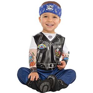 amscan 9900881 kostium małego rowerzysty z tatuażowanymi rękawami i czapką wiek 6-12 miesięcy 1 szt amscan 9900881 kostium małego rowerzysty z tatuażowanymi rękawami i czapką wiek 6-12 miesięcy 1 szt