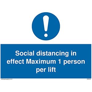 Viking Opakowanie pięć Social distancing in effect Maksymalnie 1 osoba na znak na podest 200 x 150 mm A5L Viking Opakowanie pięć Social distancing in effect Maksymalnie 1 osoba na znak na podest 200 x 150 mm A5L