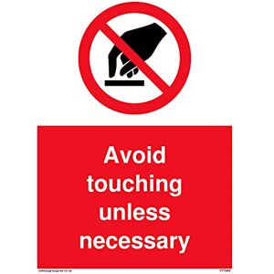 Viking Opakowanie 5 sztuk 'Do not touch zabrania symbol in zakaz' kółko, biały tekst na czerwonym tle znak 150 x 200. Viking Opakowanie 5 sztuk 'Do not touch zabrania symbol in zakaz' kółko, biały tekst na czerwonym tle znak 150 x 200.