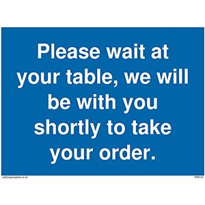 Viking Opakowanie pięć Proszę czekać na twój stół, będziemy z Tobą krótko zabrać twoje zamówienie. Znak 200 x 150 mm A5. Viking Opakowanie pięć Proszę czekać na twój stół, będziemy z Tobą krótko zabrać twoje zamówienie. Znak 200 x 150 mm A5.