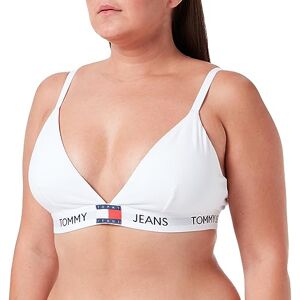 UW0UW04672 Tommy Jeans Damskie wyściełane trójkątne biustonosze (rozmiary zewnętrzne), biały, L UW0UW04672 Tommy Jeans Damskie wyściełane trójkątne biustonosze (rozmiary zewnętrzne), biały, L