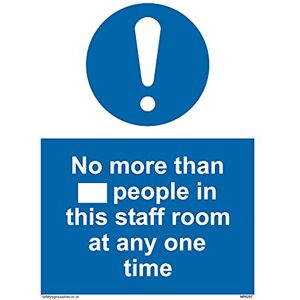 Viking Opakowanie pięć 'No more than xxx people in this personff room at any' znak 150 x 200 mm A5P Viking Opakowanie pięć 'No more than xxx people in this personff room at any' znak 150 x 200 mm A5P