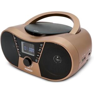 Mooov Miedź i Czarny odtwarzacz CD z radiem FM, USB, Sleep, ID3 Mooov Miedź i Czarny odtwarzacz CD z radiem FM, USB, Sleep, ID3