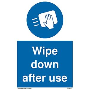 Viking Opakowanie 5 sztuk – znak po użyciu wytrzeć – 100 x 150 mm – A6P Viking Opakowanie 5 sztuk – znak po użyciu wytrzeć – 100 x 150 mm – A6P