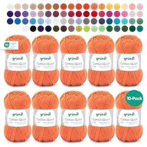 Gründl Cotton Quick Uni - Miękka 50g/125m włóczka do dziania i szydełkowania Gründl Cotton Quick Uni - Miękka 50g/125m włóczka do dziania i szydełkowania